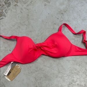 Vibrant Pink Bikini Top BRAND NEW - Calzedonia - Medium - Underwire Twist Top